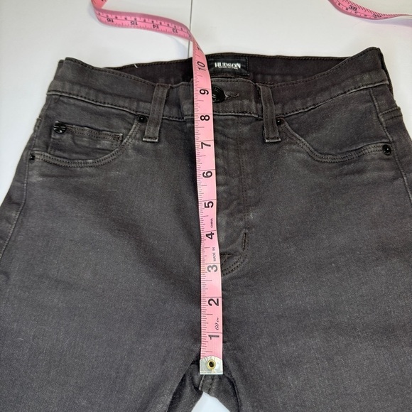 Hudson Barbara High Waist Super Skinny Jeans Size 25 Brown Stretch - Picture 15 of 15